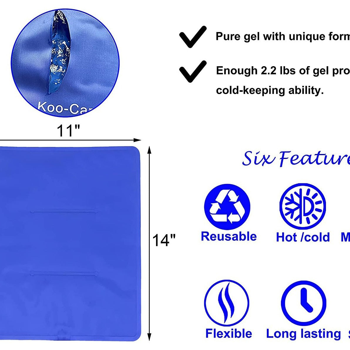 Reusable Gel Ice Pack for Hot and Cold Relief