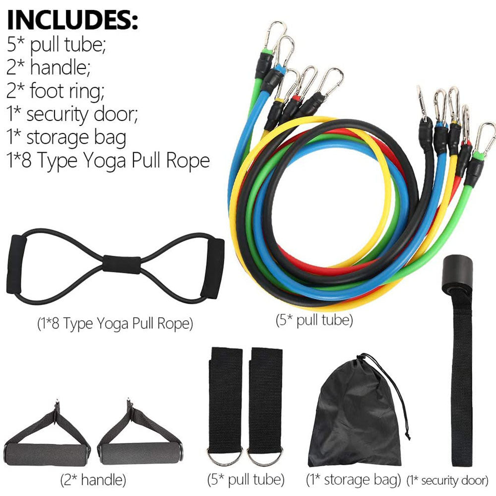 12-Piece Resistance Band Set for Full-Body Workouts
