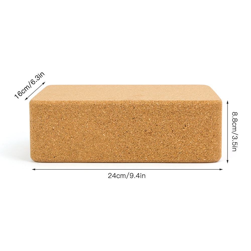 Cork Yoga Brick for Better Balance and Flexibility