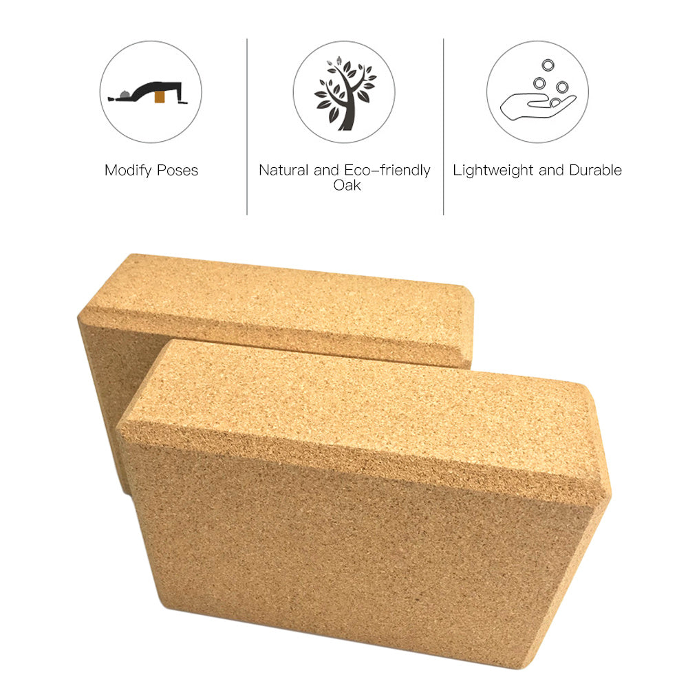 Cork Yoga Brick for Better Balance and Flexibility