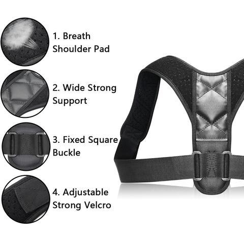 Adjustable Back and Shoulder Posture Support